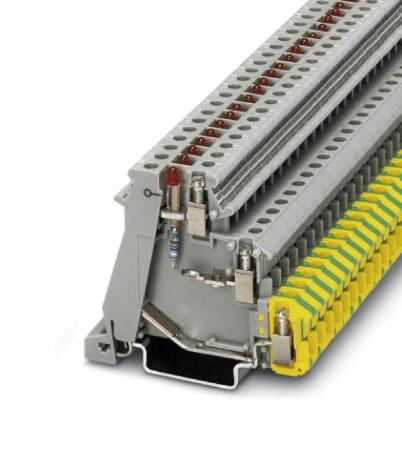 Phoenix Contact 2717029 Din Rail Tb, Screw, 4Pos, 24-12Awg