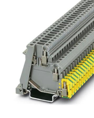 Phoenix Contact 2717113 Din Rail Tb, Screw, 4Pos, 24-12Awg