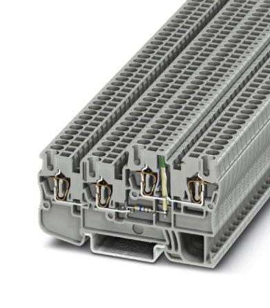 Phoenix Contact 3209031 Din Rail Tb, Clamp, 4Pos, 28-12Awg