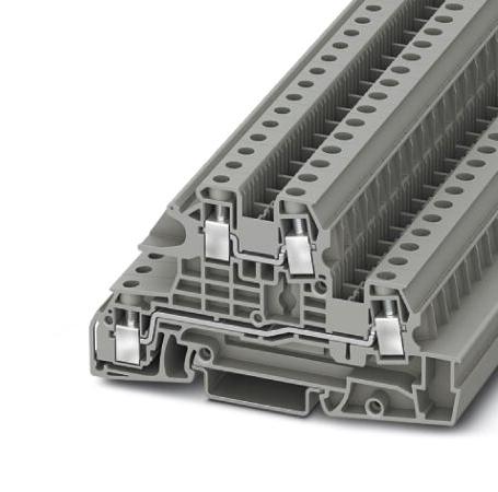 Phoenix Contact 3076042 Din Rail Tb, Screw, 4Pos, 24-8Awg