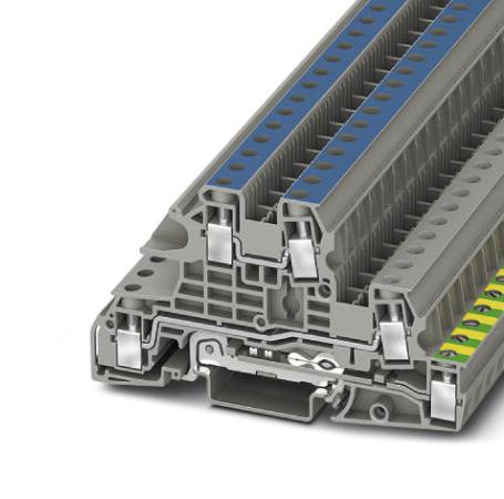 Phoenix Contact 3076041 Din Rail Tb, Screw, 5Pos, 24-8Awg