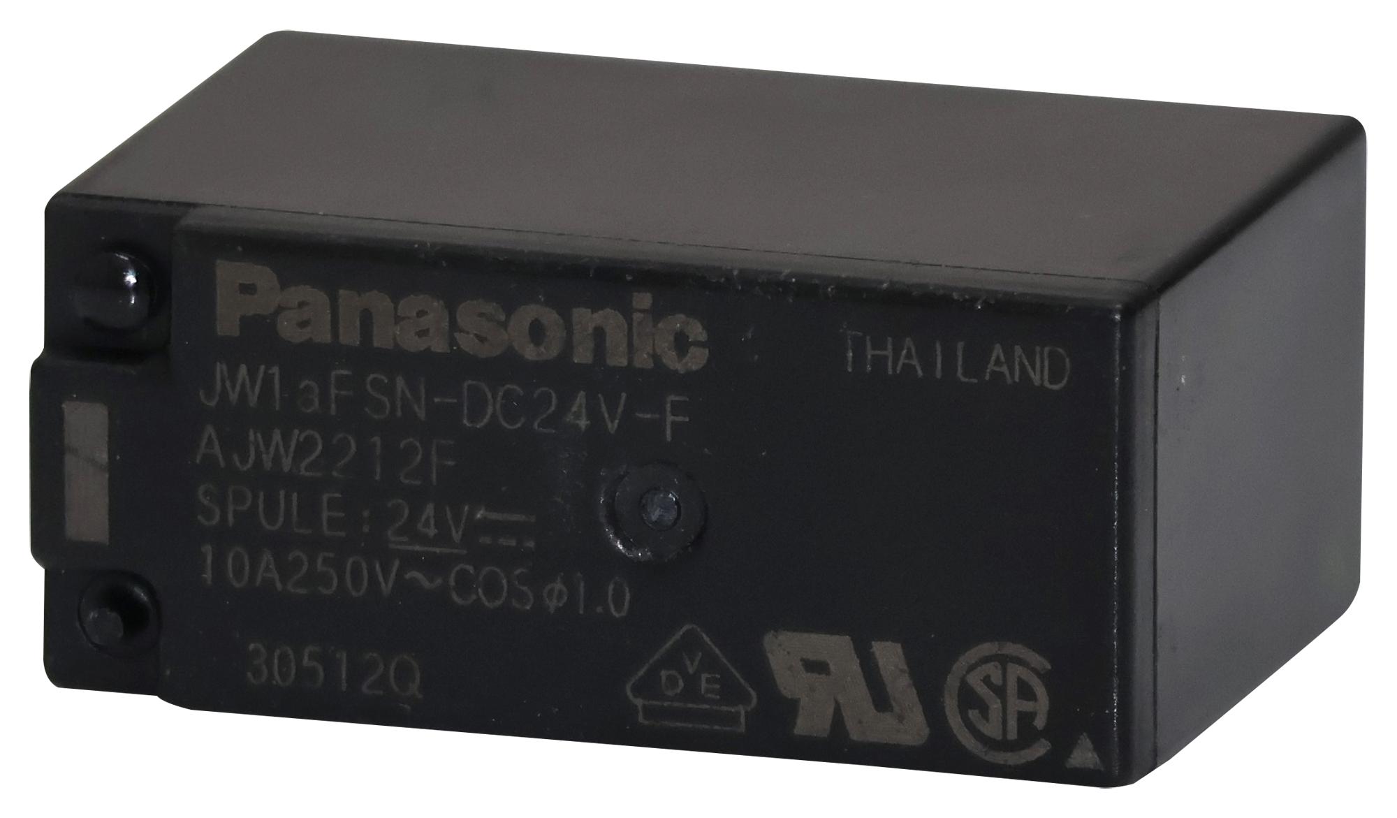 Panasonic Jw1Afsn-Dc24V-F Power Relay, Spst-No, 24Vdc, 10A, Tht