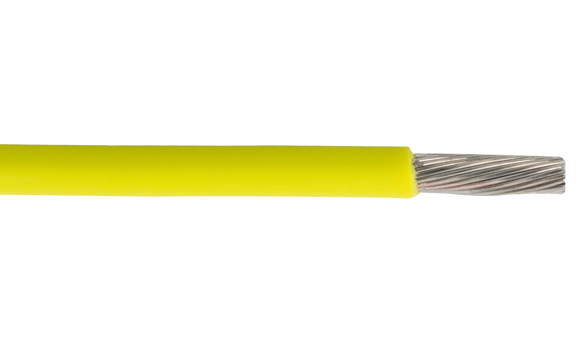 Alpha Wire 67025 Yl034 Hook-Up Wire, 0.25Mm2, Yellow, 500M