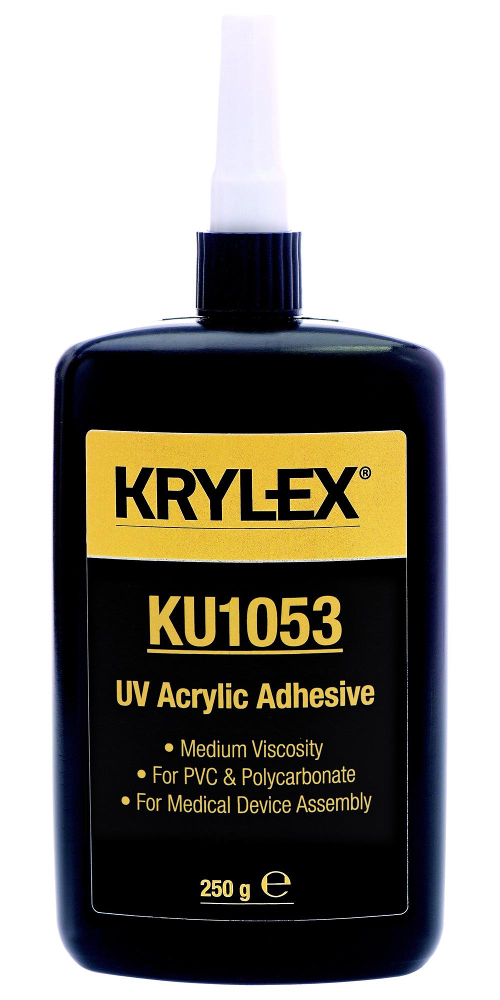 Krylex Ku1053, 250G Light Cure Adhesive, Bottle, 250G, Clear