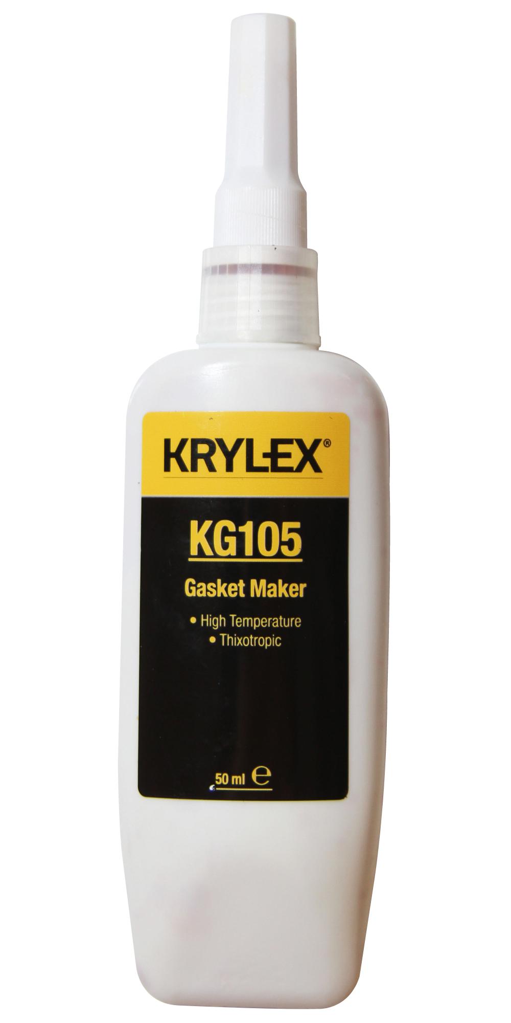 Krylex Kg105, 270Ml Gasket Maker, Cartridge, 270Ml, Org/red