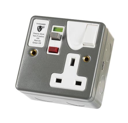 Timeguard Rcd04Mpvn Rcd Socket, 13A, 230Vac, Passive, 1 Gang