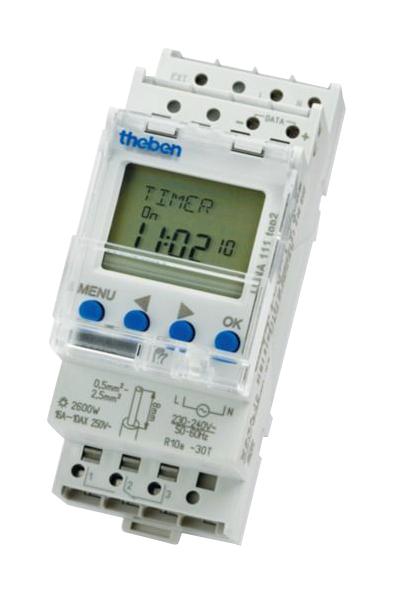 Theben Luna111Top2 Timeswitch, Spdt, 16A, Digital, 0S-59Min