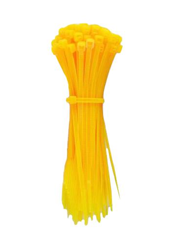 Pro Elec Pelb0158 Cable Tie, Nylon 6.6, 200Mm, Yellow