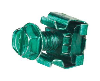 Panduit Cnb4K Bonding Cage Nut, 12.7Mm, Green