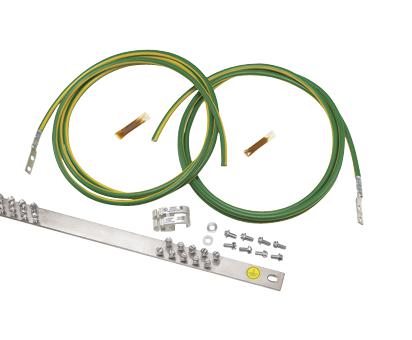 Panduit Rgrkcbnjejy Busbar/jumper Kit, 2.4M, Green/yellow