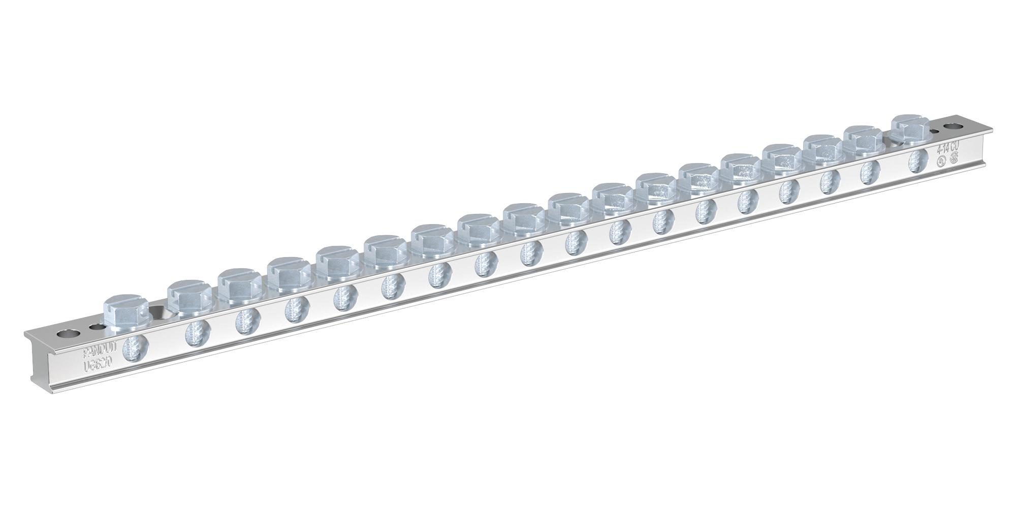 Panduit Ugb2/0-414-18 Universal Ground Bar, 18-Port, 295Mm L