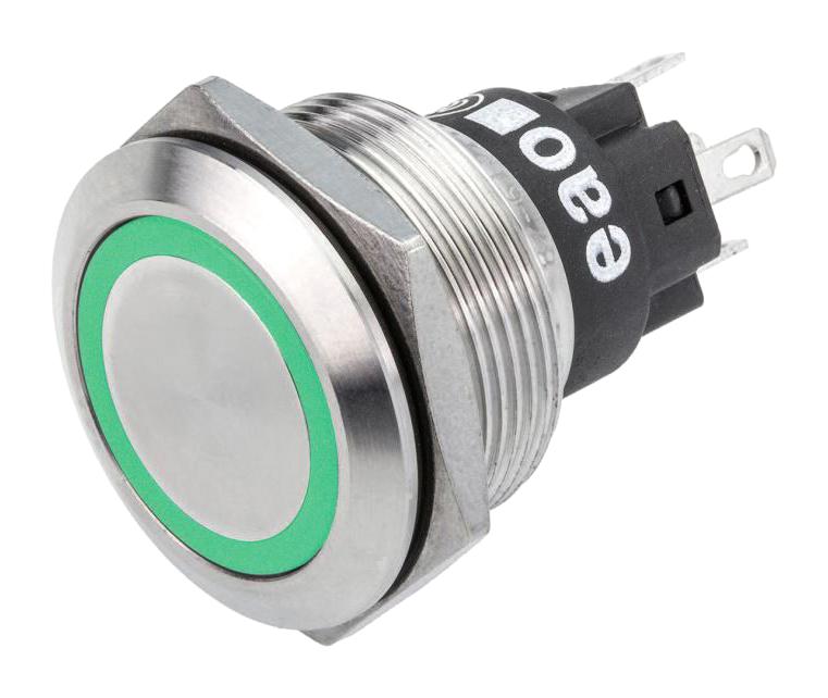 Eao 82-6651.1134 Anti Vandal Switch, Spdt, 1A/36Vac, Grn