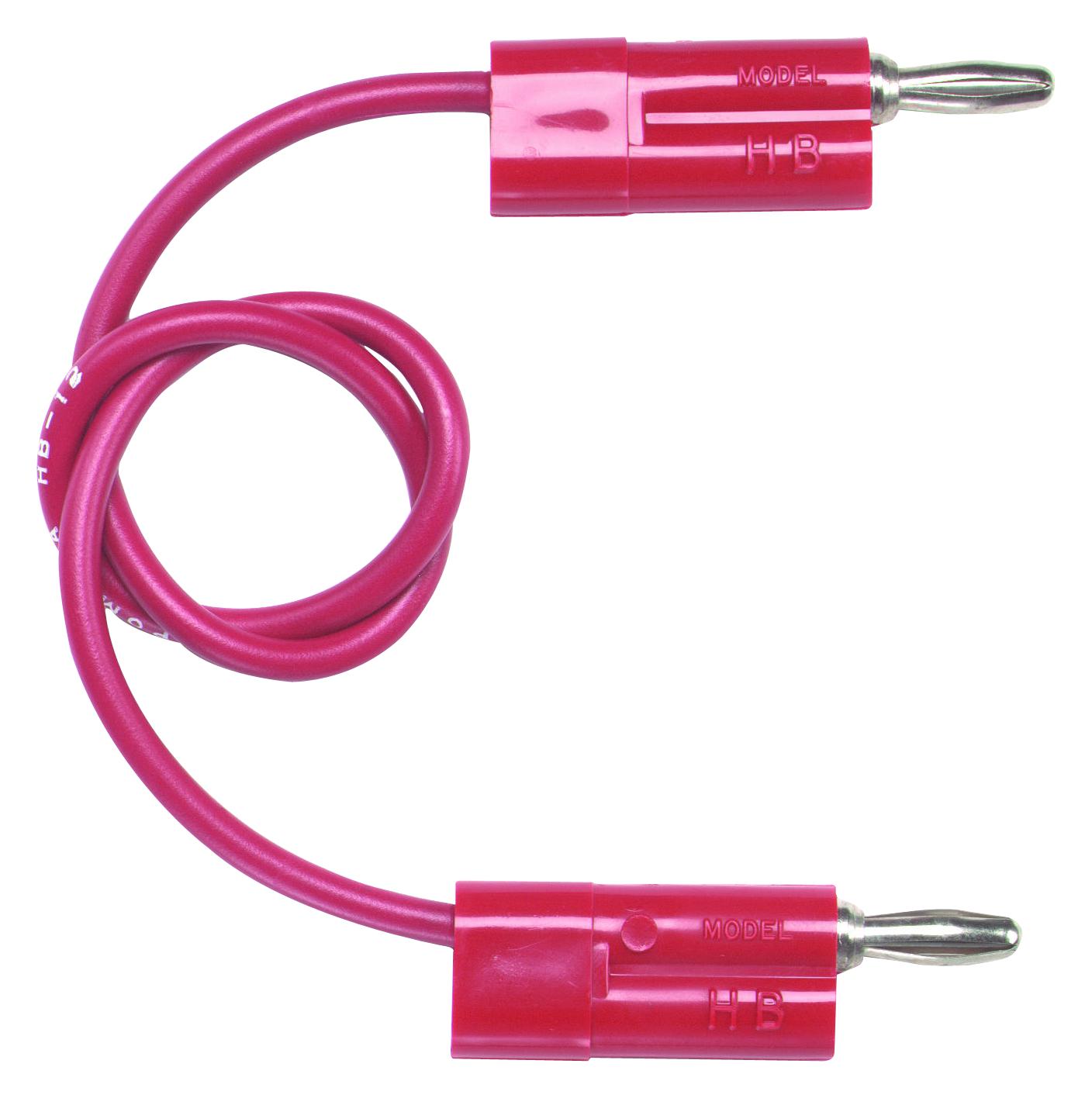 Pomona Hb-12-2 Test Lead, Plug-Plug, 305Mm, Red