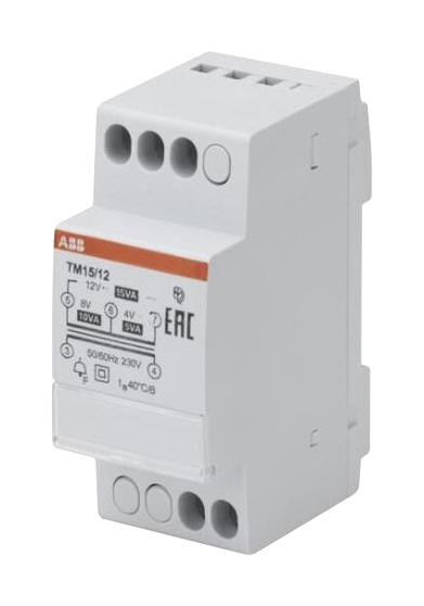 Abb 2Csm228735R0802 Bell Transformer, 4V/8V/12V, 3.75A, 15Va