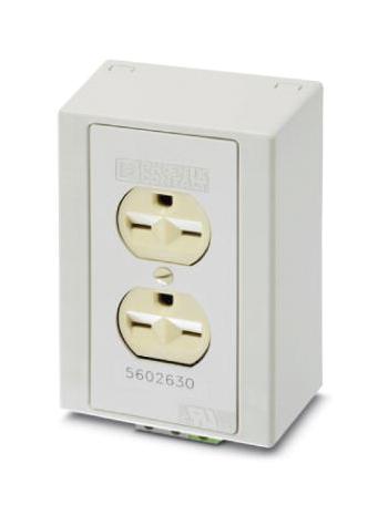 Phoenix Contact 5602630 Mains Socket, 2P+E, 15A, 250V, Din Rail