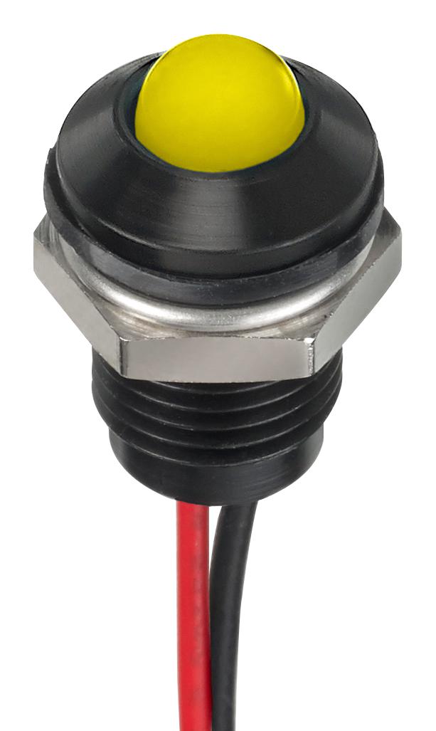 Apem Q6P5Bxxhy02E Led Panel Indicator, Yellow, 6Mm, 2V