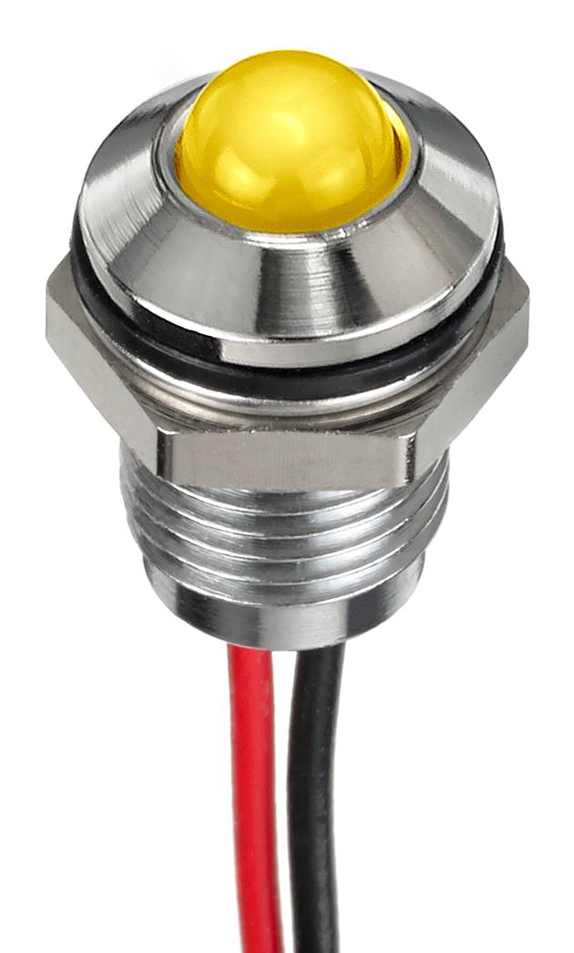 Apem Q6P5Cxxhy24E Led Panel Indicator, Yellow, 6Mm, 24Vdc