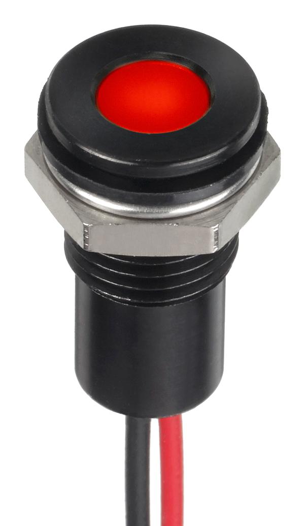 Apem Q8F5Bxxhr110E Led Panel Indicator, Red, 8Mm, 110Vac