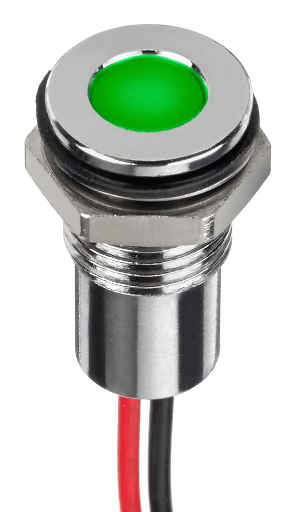 Apem Q8F5Cxxhg110E Led Panel Indicator, Green, 8Mm, 110Vac