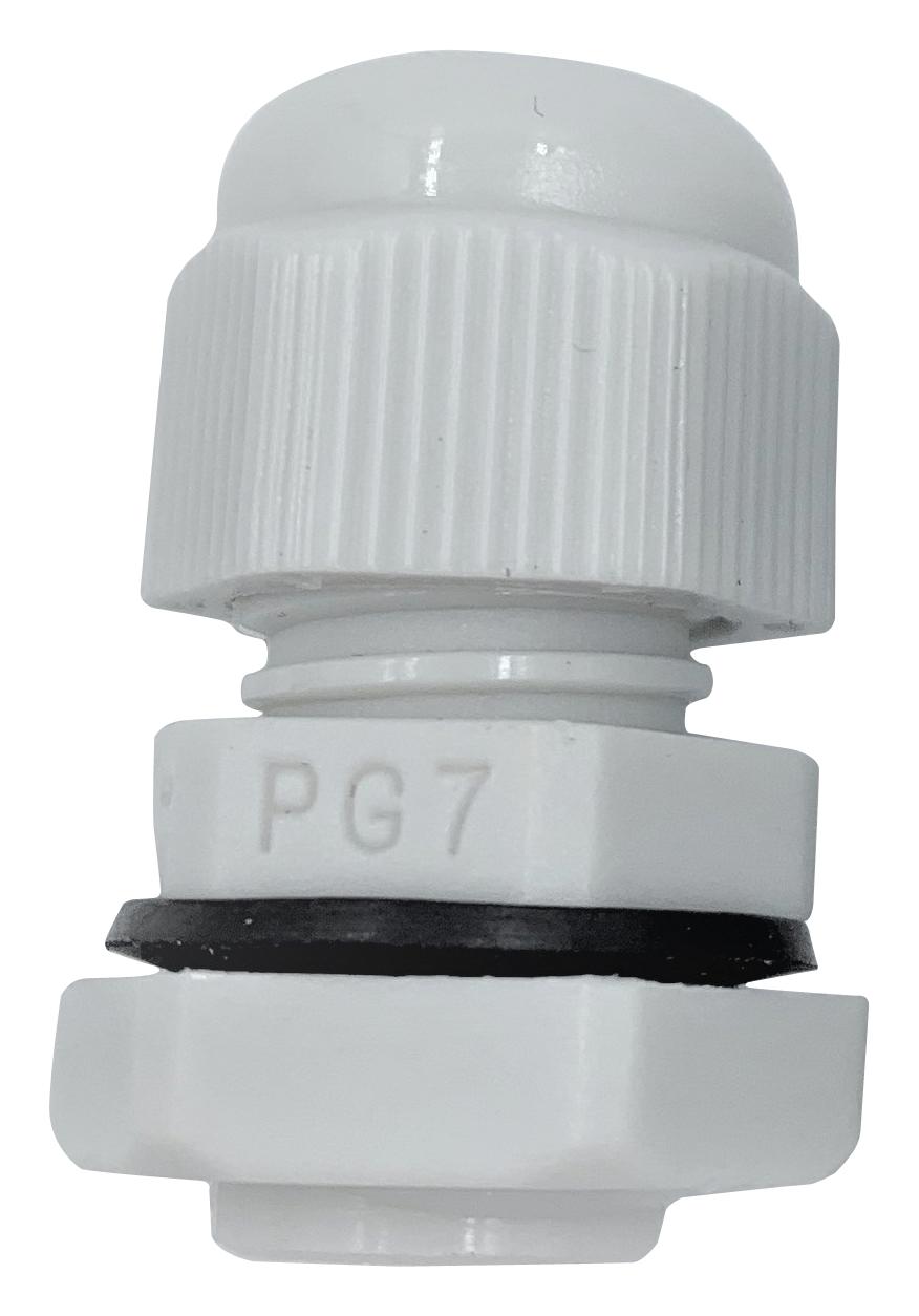 Pro Elec Pelb0285 Cable Gland, Pa/nbr, 5Mm-10Mm, White