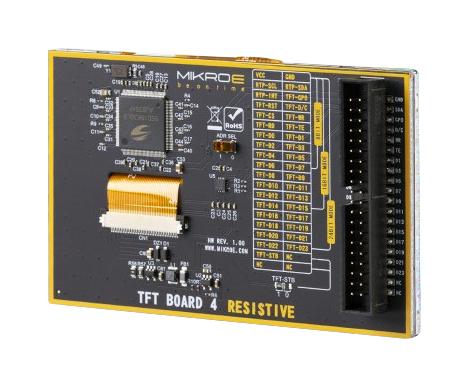 Mikroelektronika Mikroe-3791 Tft Board 4 Resistive, 480 X 272Px