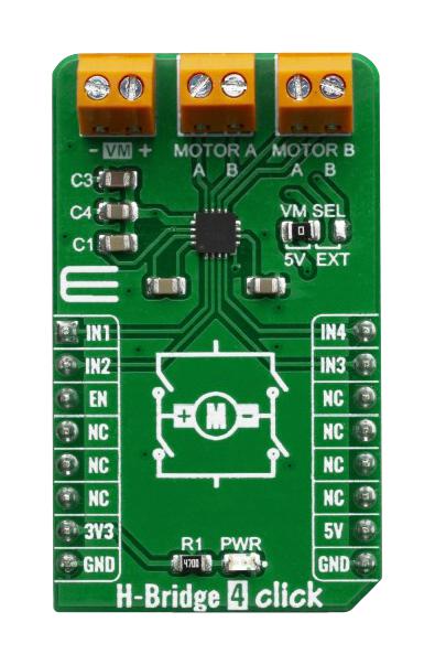 Mikroelektronika Mikroe-3787 H-Bridge 4 Click Board