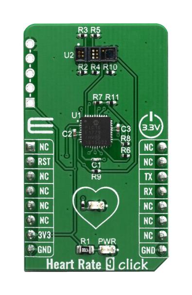 Mikroelektronika Mikroe-3822 Heart Rate 9 Click Board