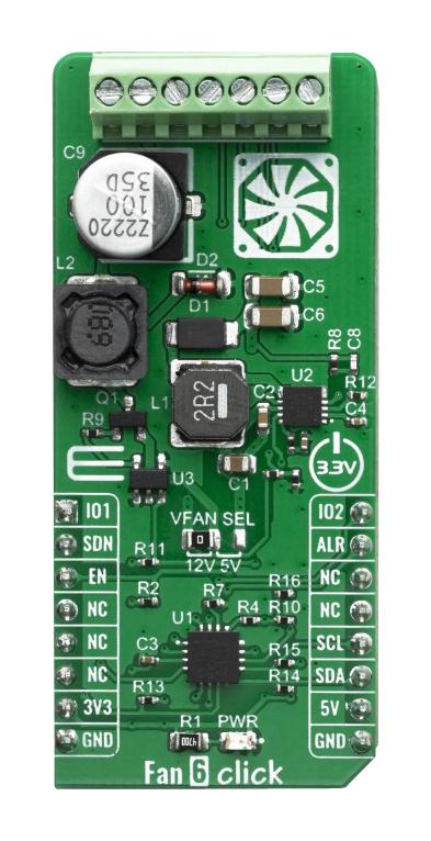 Mikroelektronika Mikroe-3867 Fan 6 Click Board