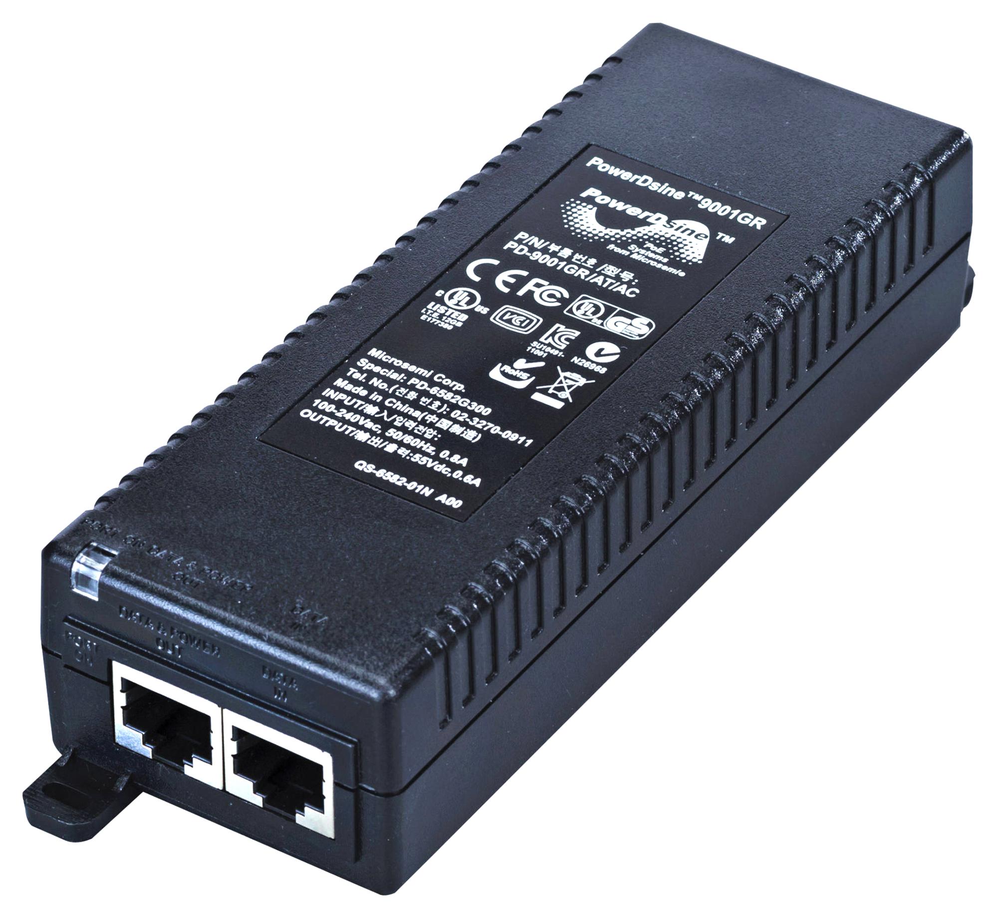 Microchip Pd-9001Gr/at/ac-Eu Single-Port Gigabit Poe Midspan, 802.3At