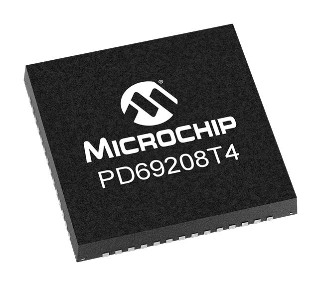 Microchip Pd69208T4Ilq-Tr-Le 3-Port Pse Poe Manager And Controller