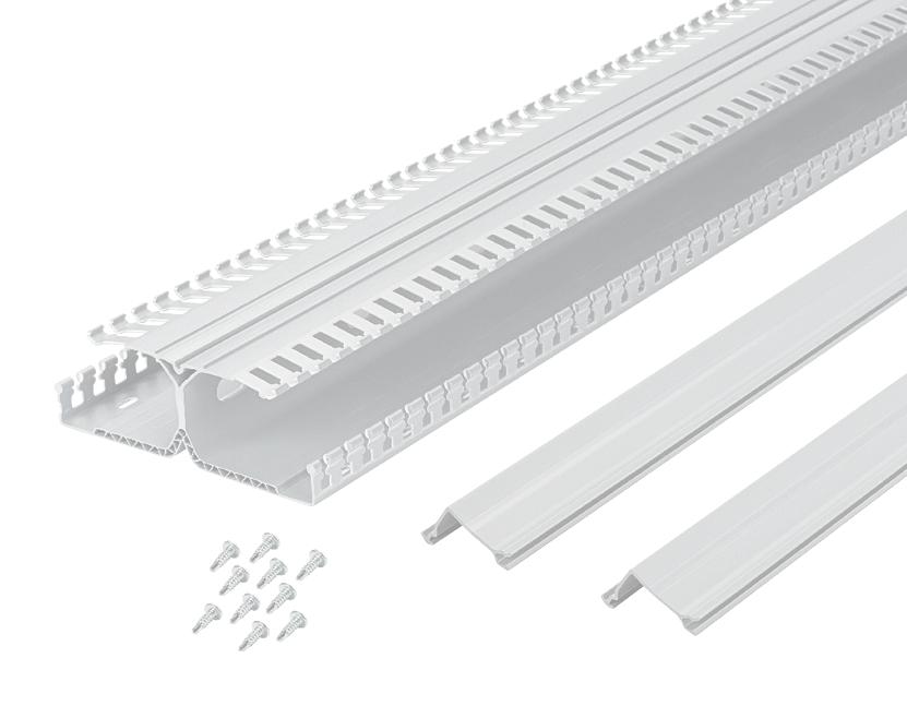 Panduit Drd44Wh6 4 H Panelmax D Wirg Duct,wh,6Ft