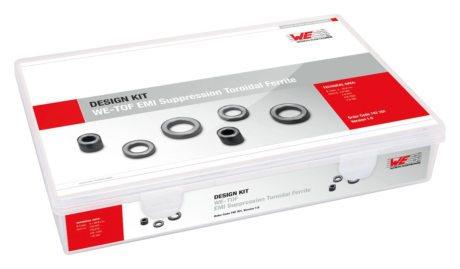 Wurth Elektronik 742701 Design Kit, Emi Supp Toroidal Ferrite