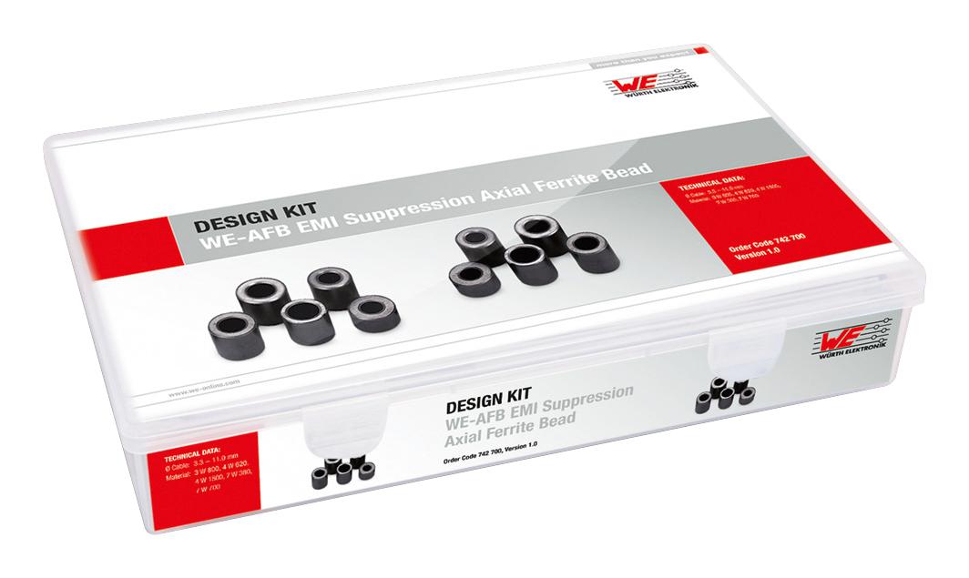 Wurth Elektronik 742700 Design Kit, Emi Supp Axial Ferrite Bead