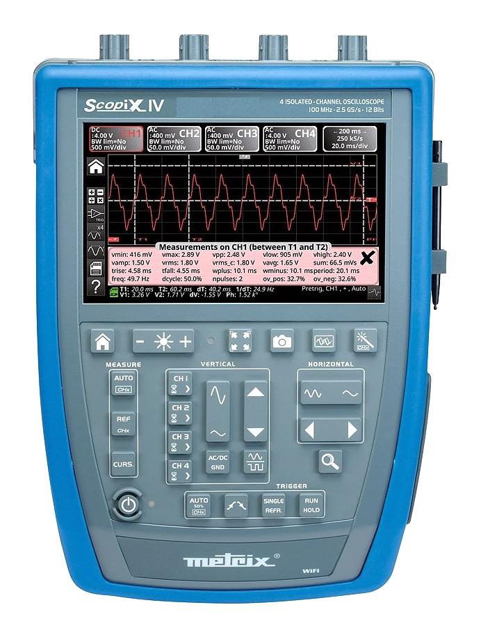 Metrix Ox9304 Osc, 4Ch Isolated, 300Mhz, 2.5Gsps