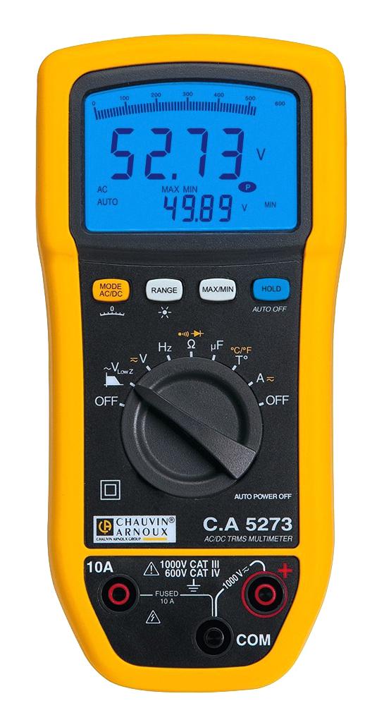 Chauvin Arnoux P01196773 Trms Ac/dc Multimeter, 10A, 1Kv