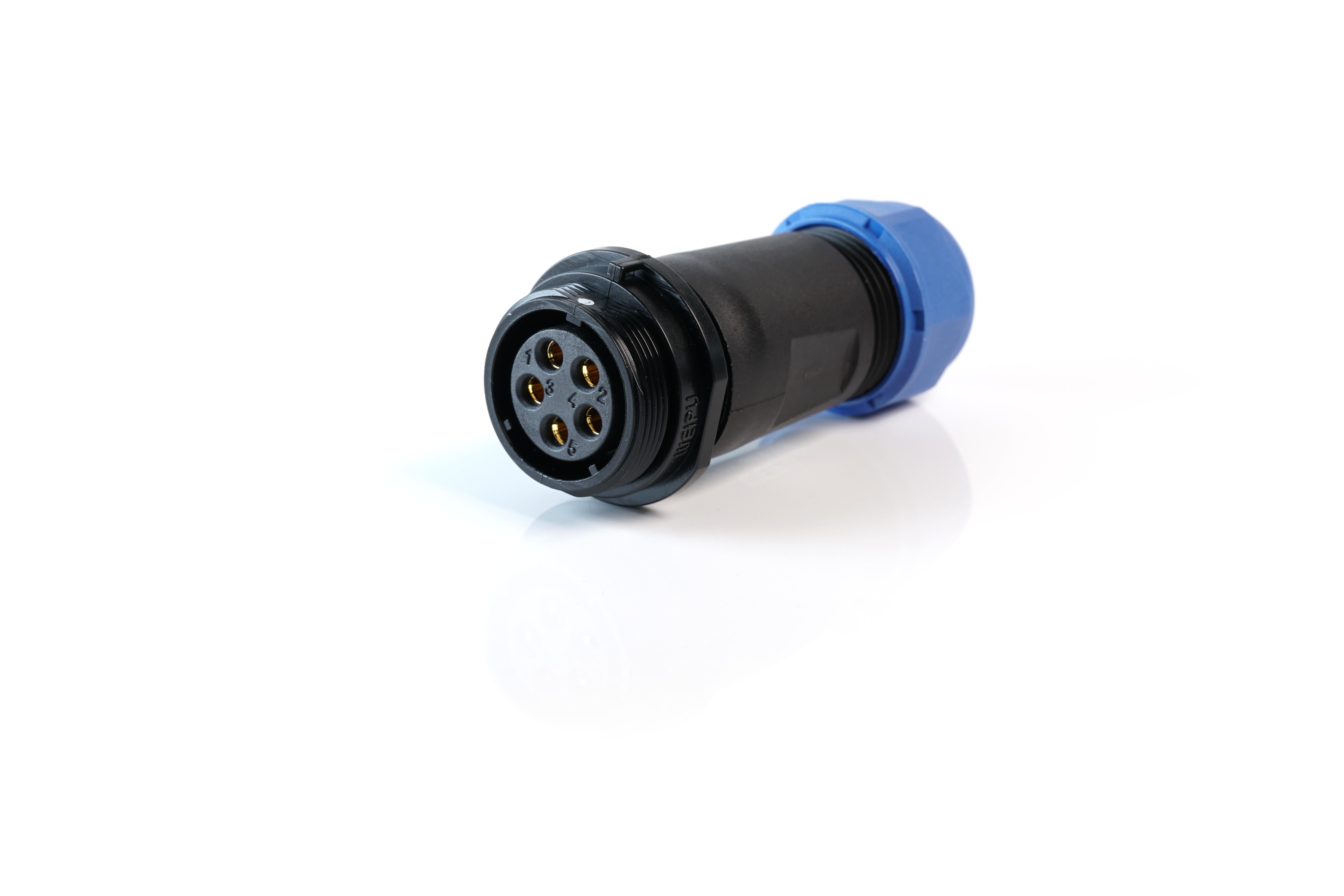 Multicomp Pro Mp002586 Circular Connector, 5Pos, Rcpt, Screw