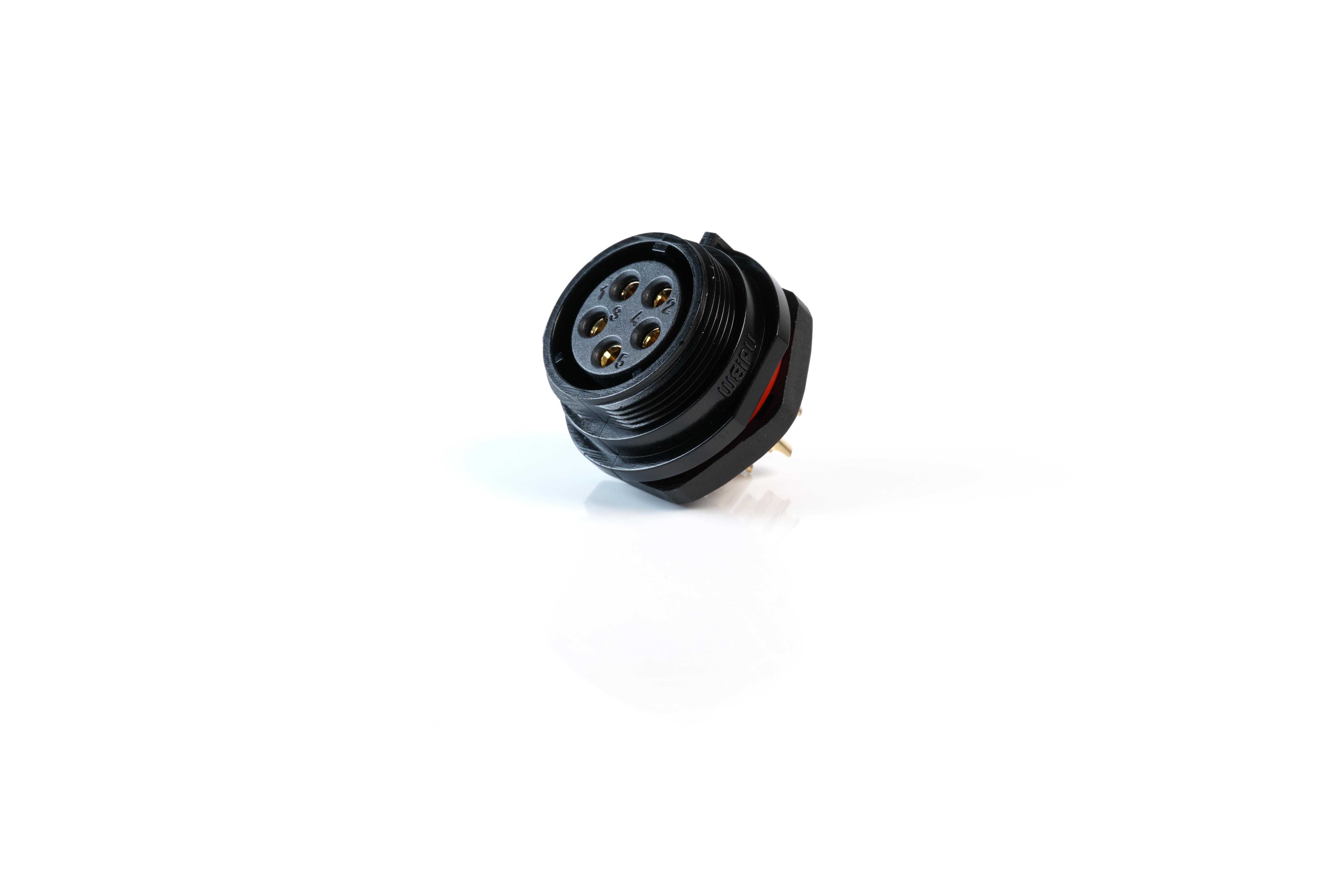 Multicomp Pro Mp002615 Circular Connector, 5Pos, Rcpt, Screw