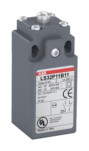 Abb 1Sbv010311R1211 Limit Switch, 1No/1Nc, 4A, 400V, 15N