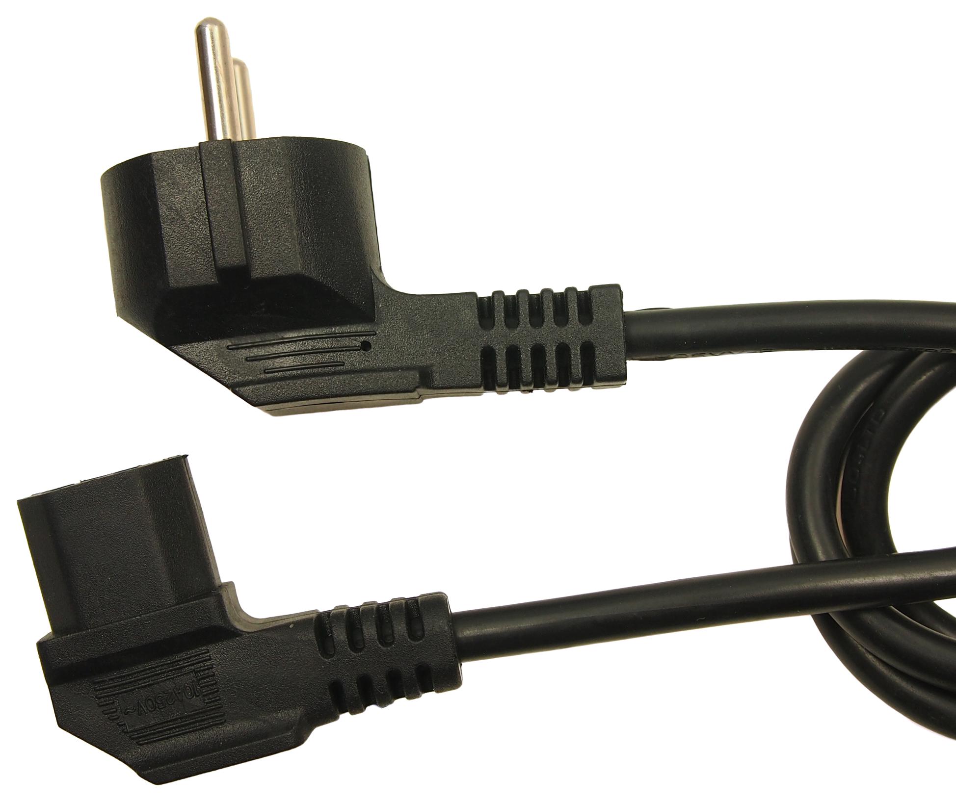 Cliff Electronic Components Fcr72042 Pwr Cord, Schuko Plug-Iec C13, 2.5M