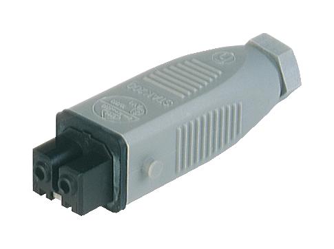 Lumberg Automation 6180 Rectnglr Pwr Connector, Rcpt, 2P, Cable