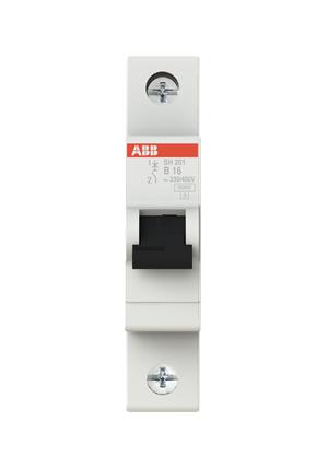 Abb 2Cds211001R0165 Mcb, Thermal, 1Pole, 16A, 400V