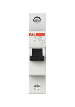 Abb 2Cds211001R0204 Mcb, Thermal, 1Pole, 20A, 400V