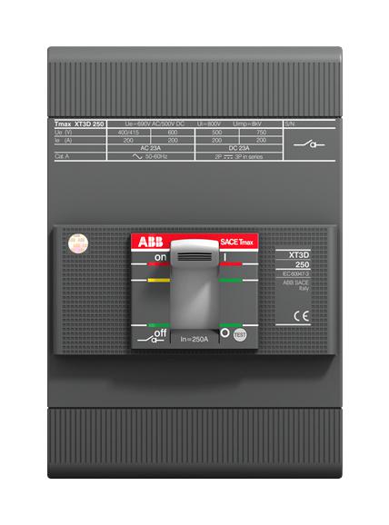 Abb 1Sda068210R1 Thermal Mag Ckt Breaker, 250A, 3P, 690V