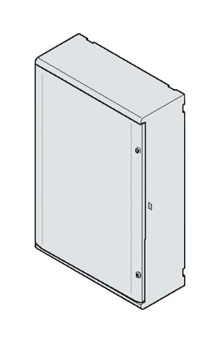 Abb 1Sl0204A00 Enclosure, Wall Mnt, Thermoplastic, Grey