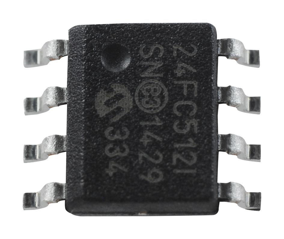 Microchip 24Fc512-I/sn Eeprom, 512Kbit, -40 To 85Deg C