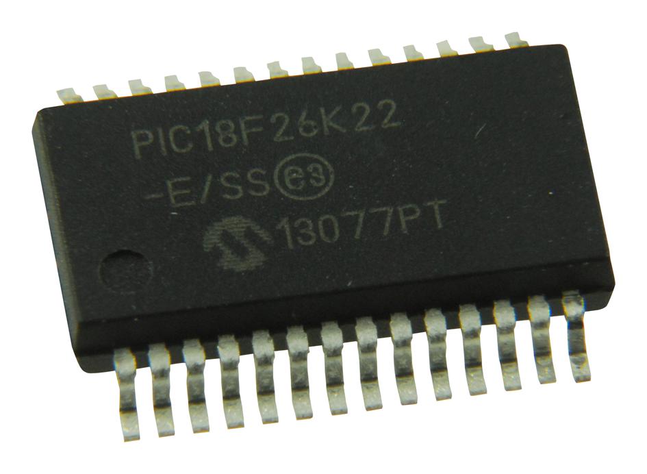 Microchip Pic18F26K22-E/ss Mcu, 8Bit, 64Mhz, Ssop-28