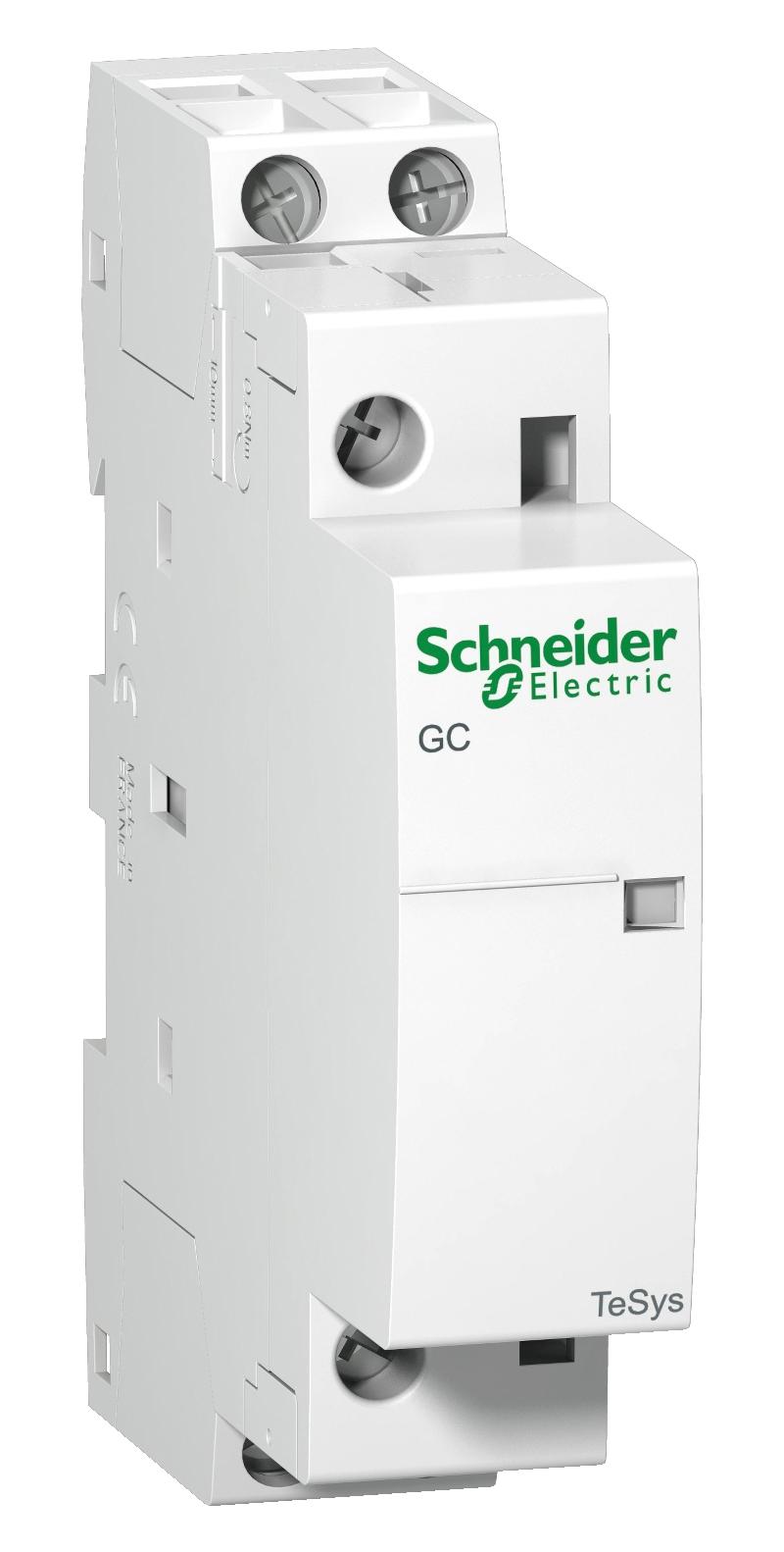 Schneider Electric Gc2502B5 Contactor, Dpst-Nc, 24Vac, Din Rail