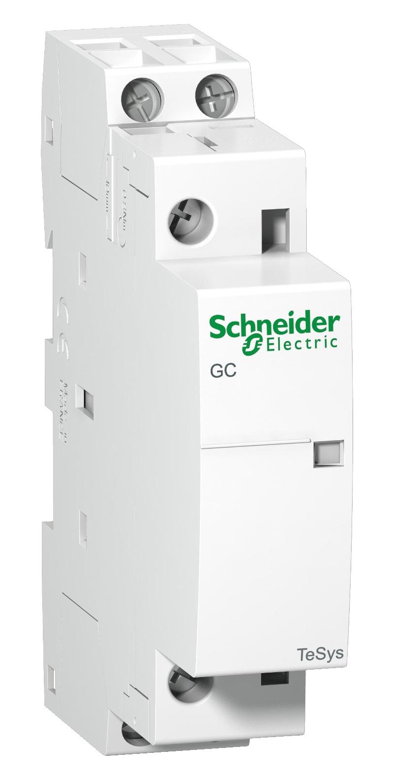 Schneider Electric Gc2502M5 Contactor, Dpst-Nc, 240Vac, Din Rail