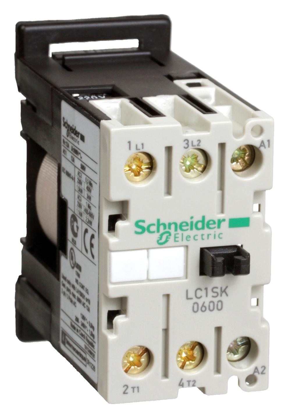 Schneider Electric Lc1Sk0600P7 Contactor, Dpst-No, 230Vac, Din Rail