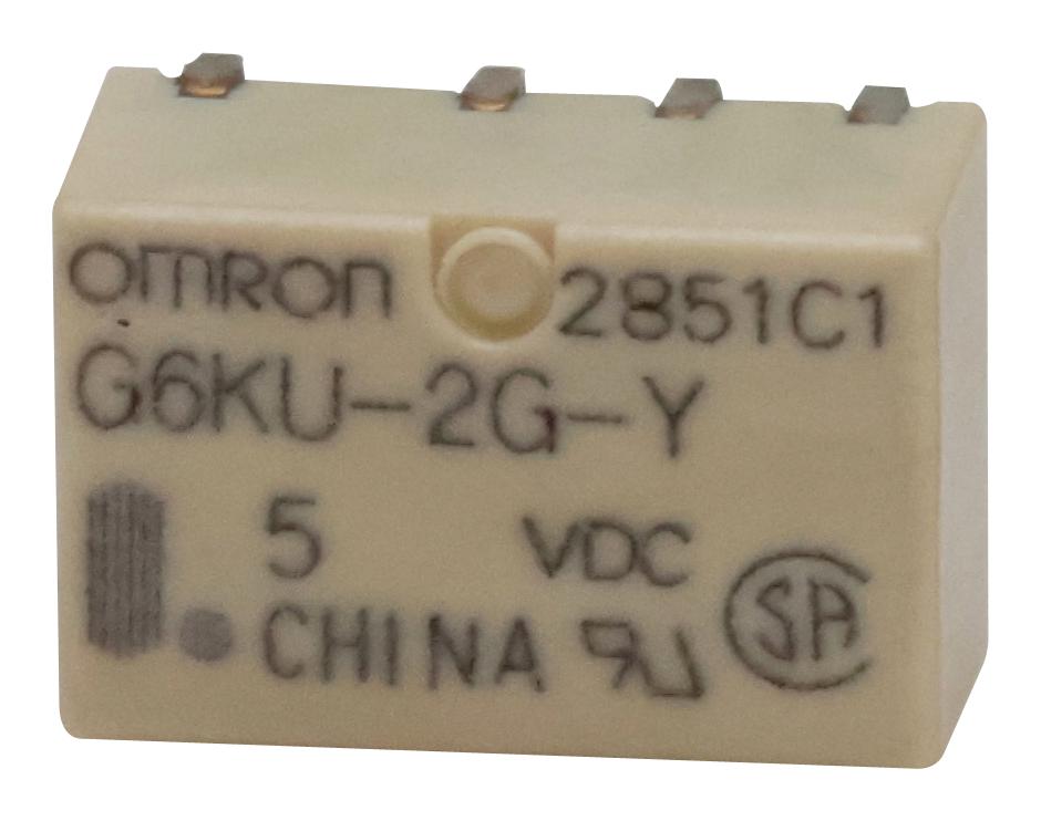 Omron Electronic Components G6Ku-2G-Y  Dc5 Signal Relay, Dpdt, 5Vdc, 1A, Smd